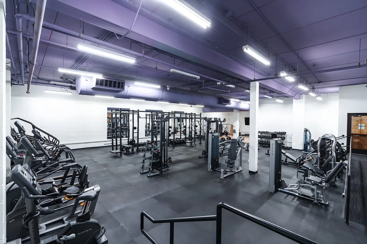 Cardio machines at The Base